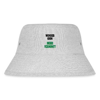 Witze Grüne Die Grünen Habeck Baerbock Partei - Stanley/Stella recycelter Bucket Hat - Grau meliert - Vorne