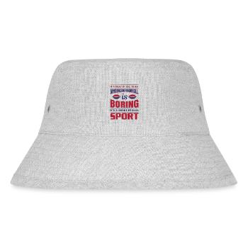 FoundLux New Design, IT'S OKAY IF YOU THINK AMERIC - Stanley/Stella recycelter Bucket Hat - Grau meliert - Vorne