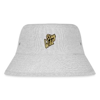 Stay Wild - Stanley/Stella recycelter Bucket Hat - Grau meliert - Vorne