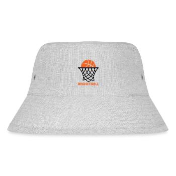 Basketball Basketballer - Stanley/Stella recycelter Bucket Hat - Grau meliert - Vorne
