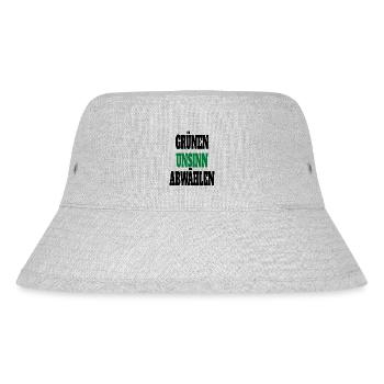Witze Grüne Die Grünen Habeck Baerbock Partei - Stanley/Stella recycelter Bucket Hat - Grau meliert - Vorne