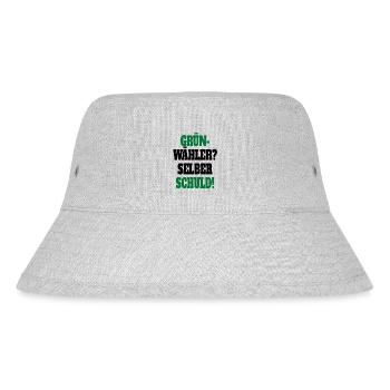 Witze Grüne Die Grünen Habeck Baerbock Partei - Stanley/Stella recycelter Bucket Hat - Grau meliert - Vorne