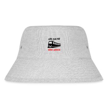 Der Zug hat keine Bremse Mallorca 2023 Party Malle - Stanley/Stella recycelter Bucket Hat - Grau meliert - Vorne