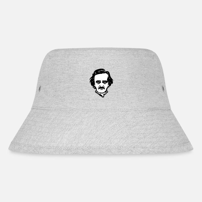 Edgar Allan Poe - Stanley/Stella recycelter Bucket Hat - Grau meliert