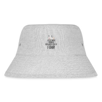 Lasst mich durch nach Föhr Möwe Sonne Strand Meer - Stanley/Stella recycelter Bucket Hat - Grau meliert - Vorne