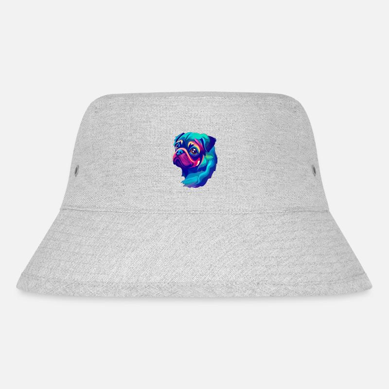 Mops - Stanley/Stella recycelter Bucket Hat - Grau meliert