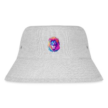 Lion - Stanley/Stella Recycled Bucket Hat - heather grey - Front