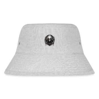 Gothic Dämon Hexe Vollmond Demon Witch Full Moon - Stanley/Stella recycelter Bucket Hat - Grau meliert - Vorne