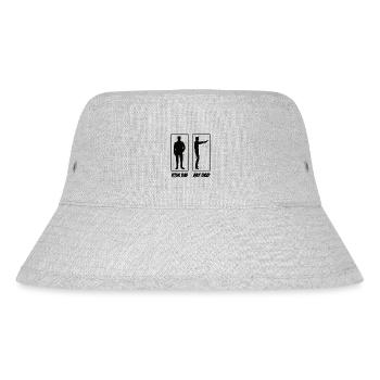 My dad Your Dad Polizei Papa - Stanley/Stella recycelter Bucket Hat - Grau meliert - Vorne