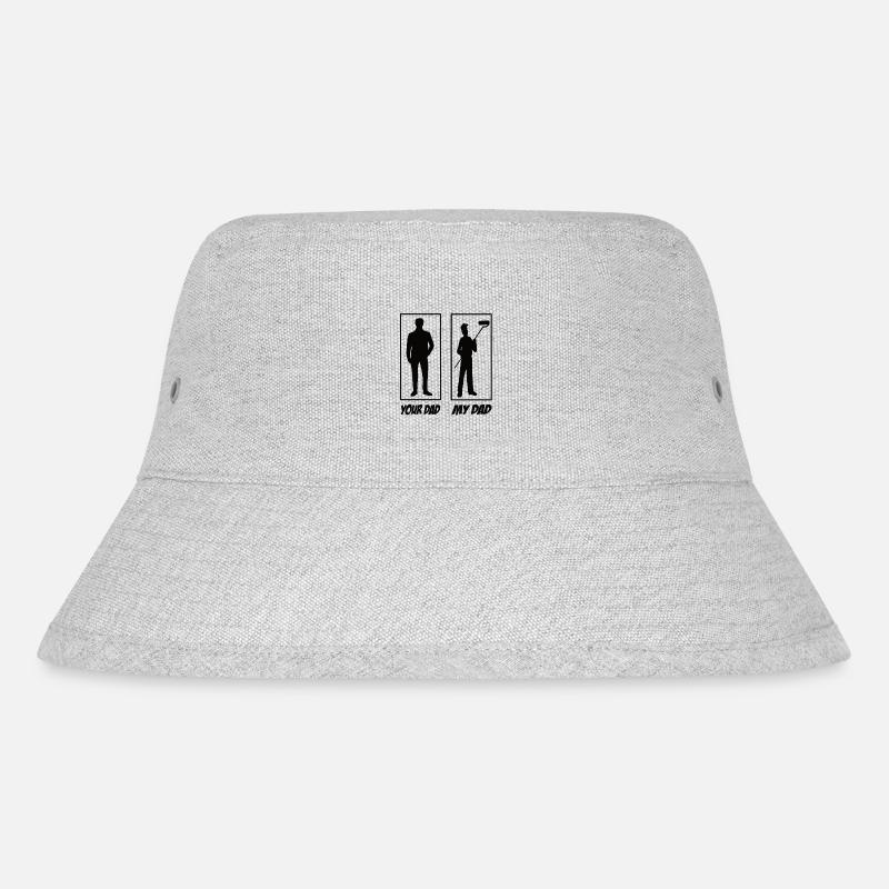 Your Dad My Dad Innenausbau Papa - Stanley/Stella recycelter Bucket Hat - Grau meliert
