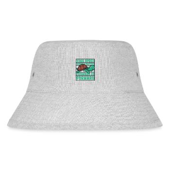 Speed Doesn't Matter Forward Is Forward - Stanley/Stella Recycled Bucket Hat - heather grey - Front