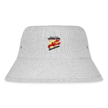 Crawfish Cajun & Crawfish Lobster Cooking - Stanley/Stella Recycled Bucket Hat - heather grey - Front