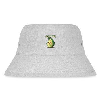 Avocado Guac N Roll - Stanley/Stella recycelter Bucket Hat - Grau meliert - Vorne