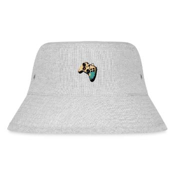 Cooler Gaming-Controller - Design für junge Gamer - Stanley/Stella recycelter Bucket Hat - Grau meliert - Vorne