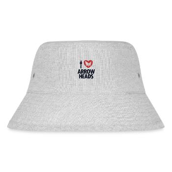 I love Arrowheads Jagdspitzen Arrowhead Hunter - Stanley/Stella recycelter Bucket Hat - Grau meliert - Vorne