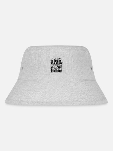 April 1978. Geburtstag April 1978. Geschenk 1978. - Stanley/Stella recycelter Bucket Hat - Grau meliert