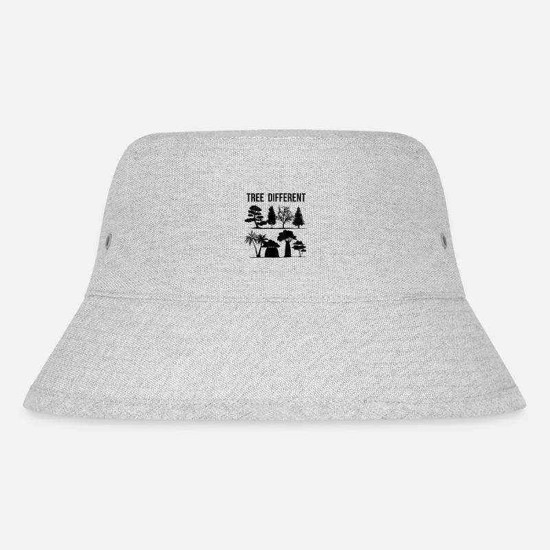 Tree Different - sei anders - sei du selbst - Stanley/Stella recycelter Bucket Hat - Grau meliert