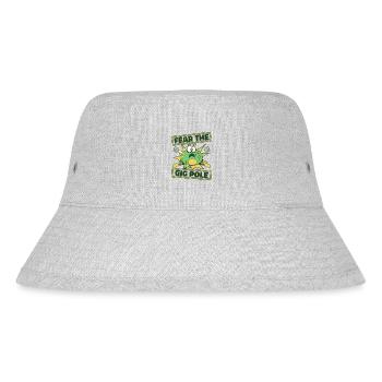 Fear The Gig Pole Kröte Kaulquappe Laubfrosch - Stanley/Stella recycelter Bucket Hat - Grau meliert - Vorne
