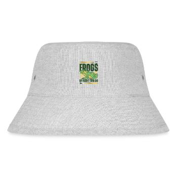 Frogs My Night Time Gig Kaulquappe Laubfrosch - Stanley/Stella recycelter Bucket Hat - Grau meliert - Vorne