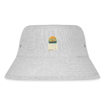 19. Geburtstag April Jahrgang 2004 Geschenkidee - Stanley/Stella recycelter Bucket Hat - Grau meliert - Vorne