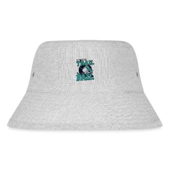 On This Trail I Won't Fail Snowmobile Driver - Stanley/Stella Recycled Bucket Hat - heather grey - Front