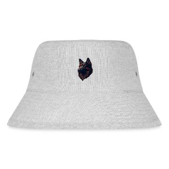 HUNDE DESIGN I HUNDELIEBHABER - Stanley/Stella recycelter Bucket Hat - Grau meliert - Vorne