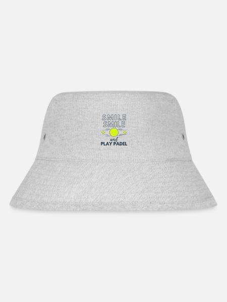 Mouse and play padel. Funny padel. - Stanley/Stella Recycled Bucket Hat - heather grey
