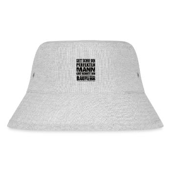 Bauherr - Stanley/Stella recycelter Bucket Hat - Grau meliert - Vorne