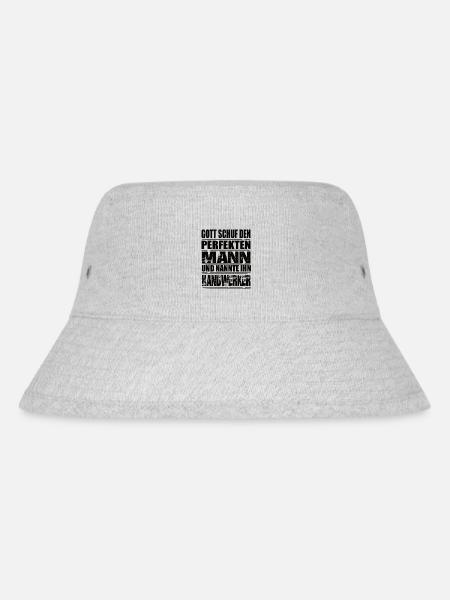 Handwerker - Stanley/Stella recycelter Bucket Hat - Grau meliert