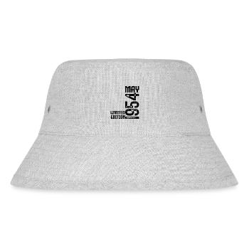 Geschenk Mai 1954. Jahrestag Mai 1954. Mai 1954. - Stanley/Stella recycelter Bucket Hat - Grau meliert - Vorne