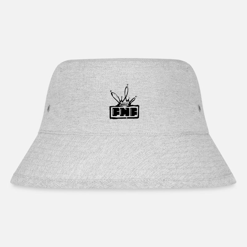 FNF F...N....F..... - Stanley/Stella recycelter Bucket Hat - Grau meliert