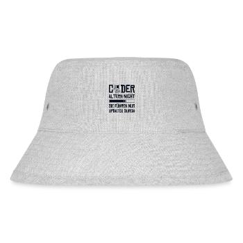 Coder Altern Nicht Developer Softwareingenieur - Stanley/Stella recycelter Bucket Hat - Grau meliert - Vorne