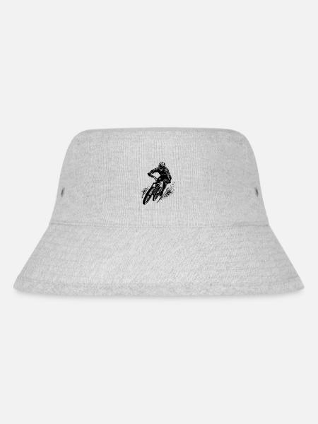 Vététistes avec vélo et casque - Bob recyclé Stanley/Stella - gris chiné