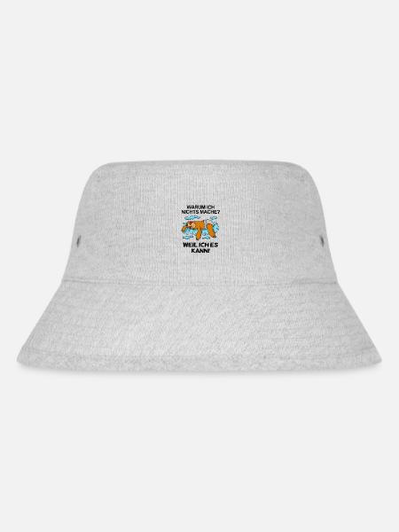 Lustiger Spruch - Nichts machen - Stanley/Stella recycelter Bucket Hat - Grau meliert