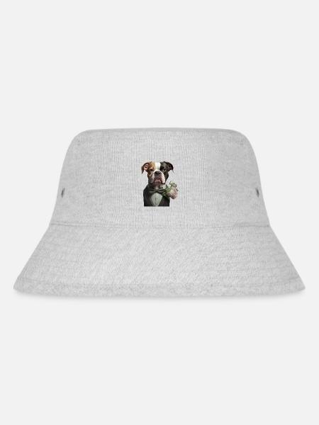 I'm not single, I have a dog - Stanley/Stella Recycled Bucket Hat - heather grey