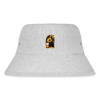 Gefährlich süß, das Bier liebende Kaninchen - Stanley/Stella recycelter Bucket Hat - Grau meliert - Vorne