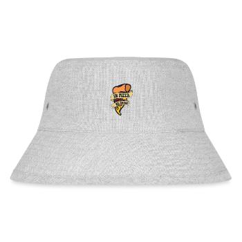 In Pizza We Crust Pizzaofen Pizza Pizzablech - Stanley/Stella recycelter Bucket Hat - Grau meliert - Vorne