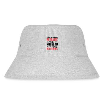 J'ai pris ma retraite - Bob recyclé Stanley/Stella - gris chiné - Devant