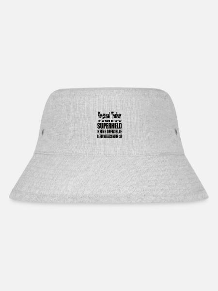 Personal Trainer Superheld Spruch - Stanley/Stella recycelter Bucket Hat - Grau meliert