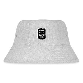 disc brake outdoors gift idea humor funny - Stanley/Stella recycelter Bucket Hat - Grau meliert - Vorne