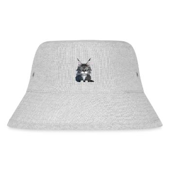 Cat Owner Maine Coon Cat Kitten Male - Stanley/Stella Recycled Bucket Hat - heather grey - Front
