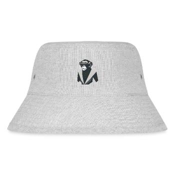 Affe der modernen Kunst - Stanley/Stella recycelter Bucket Hat - Grau meliert - Vorne