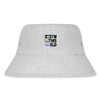 Ich bin so alt - Stanley/Stella recycelter Bucket Hat - Grau meliert - Vorne
