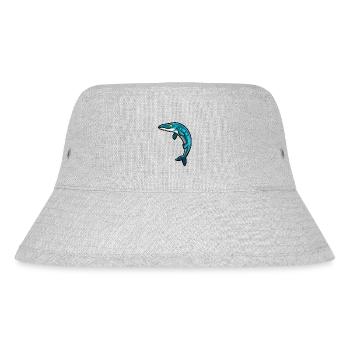 Cute Tylosaurus, Dino, Dinosaur - Stanley/Stella Recycled Bucket Hat - heather grey - Front