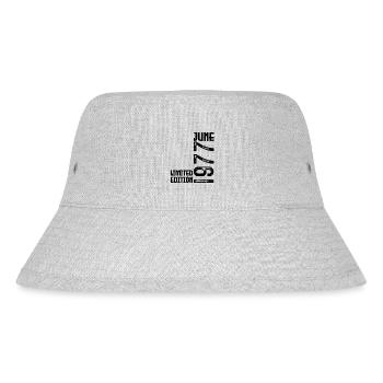 Gift June 1977 birthday June 1977. June 1977 - Stanley/Stella Recycled Bucket Hat - heather grey - Front