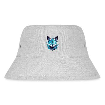 Azi der Blaufuchs - Stanley/Stella recycelter Bucket Hat - Grau meliert - Vorne