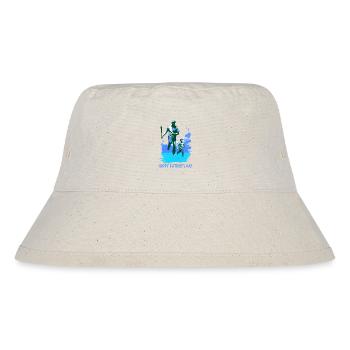 Baseball Vatertag Muttertag Geschenkidee - Stanley/Stella recycelter Bucket Hat - Naturweiß - Vorne