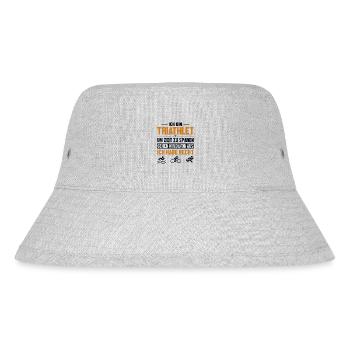 Triathlet hat immer Recht Triathlet Training - Stanley/Stella recycelter Bucket Hat - Grau meliert - Vorne