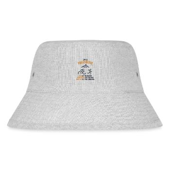 Triathlete King Conqueror Master Training Professional - Stanley/Stella Recycled Bucket Hat - heather grey - Front