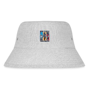 How To Be A Triathlete Triathlon Bike Triathlete - Stanley/Stella Recycled Bucket Hat - heather grey - Front